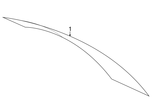 2024 BMW iX Glass - Lift Gate Diagram