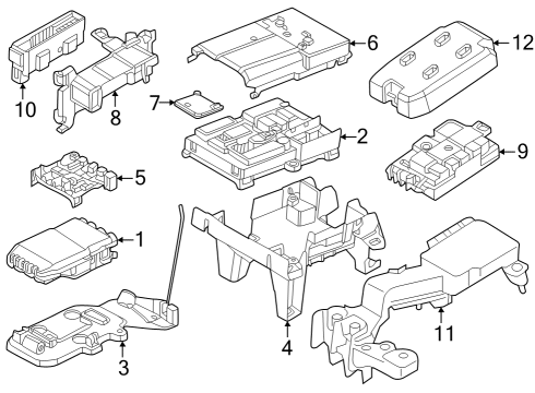 2022 BMW iX B+ DISTRIBUTION POINT, FRONT Diagram for 61149827015