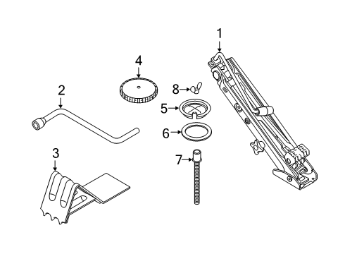 2021 BMW X5 Jack & Components Diagram