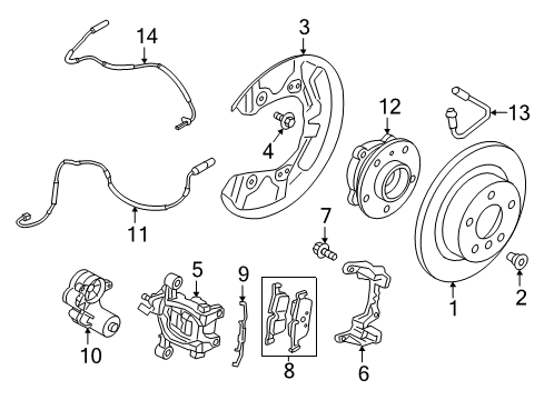 2021 BMW i3 Rear Brakes Diagram