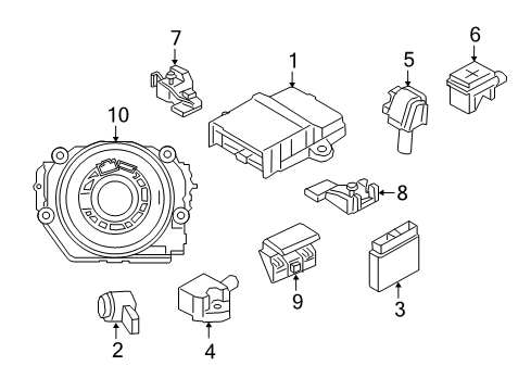 2019 BMW i3s SENSOR DOOR Diagram for 65779475697