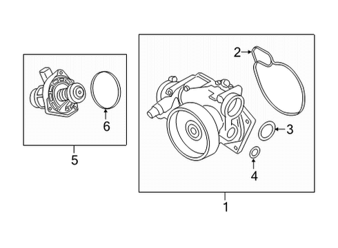 2024 BMW M8 Water Pump Diagram