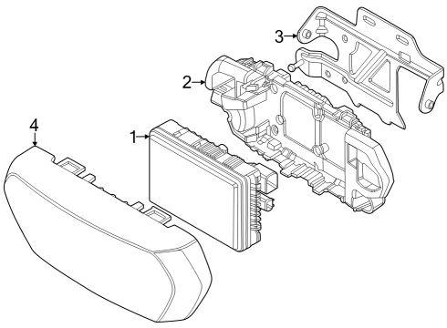 2024 BMW X7 MOUNT FRONT RADAR SENSOR Diagram for 66315A25097