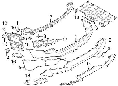 2024 BMW iX Bumper & Components - Rear Diagram 2