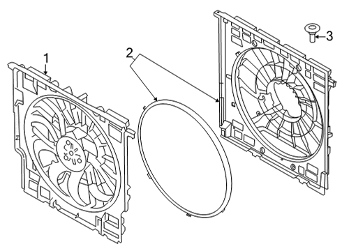 2022 BMW X5 Cooling System, Radiator, Water Pump, Cooling Fan Diagram 2