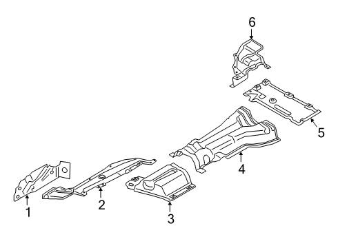 2021 BMW X4 Heat Shields Diagram 3