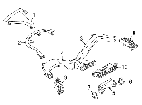 2021 BMW i3s Ducts Diagram