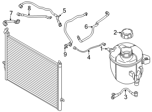 2022 BMW 530i Hoses & Pipes Diagram 2