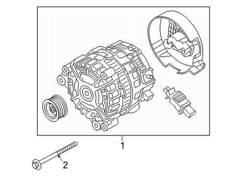 2021 BMW M4 Alternator Diagram 2