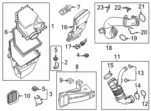 2023 BMW X6 Air Intake Diagram 1