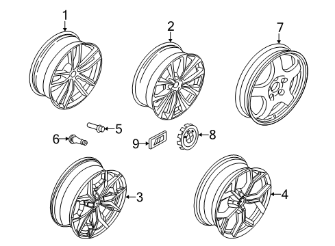 2021 BMW X4 Wheels Diagram 1