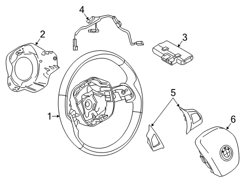 2021 BMW i3s Steering Column & Wheel, Steering Gear & Linkage Diagram 5