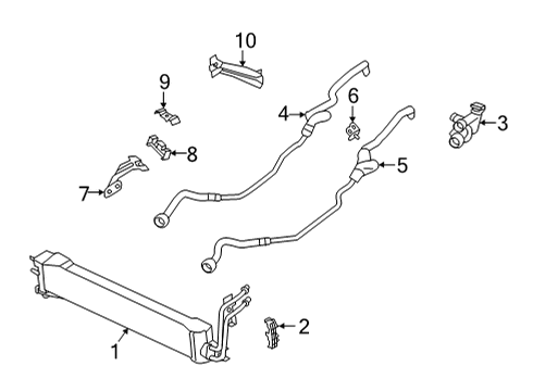 2022 BMW X6 M Trans Oil Cooler Diagram 3