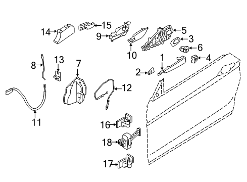 2021 BMW 230i Lock & Hardware Diagram