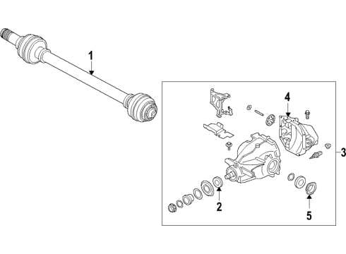 2022 BMW Z4 DRIVE SHAFT AUTOMATIC TRANSM Diagram for 26108842416