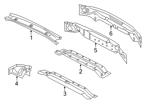 2021 BMW M850i xDrive Rear Body Diagram 1