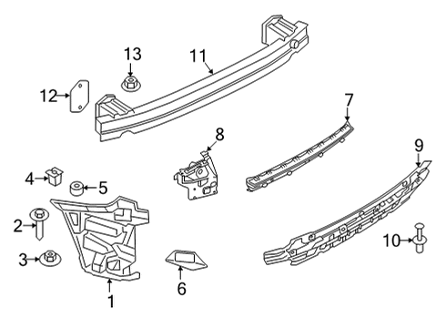 2024 BMW 430i Bumper & Components - Rear Diagram 3