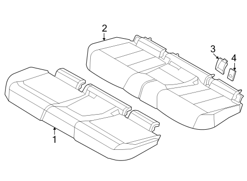 2022 BMW iX Rear Seat Components Diagram 3