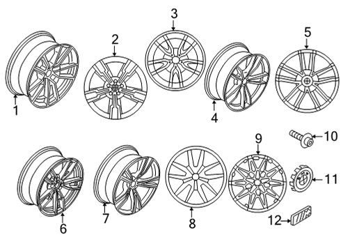 2023 BMW M440i Wheels Diagram