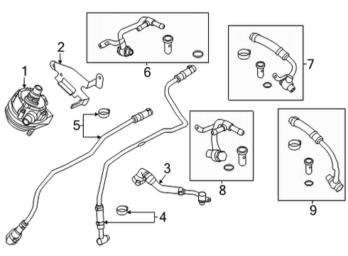 2022 BMW X5 M BRACKET FOR COOLANT PUMP, EL Diagram for 11517852345