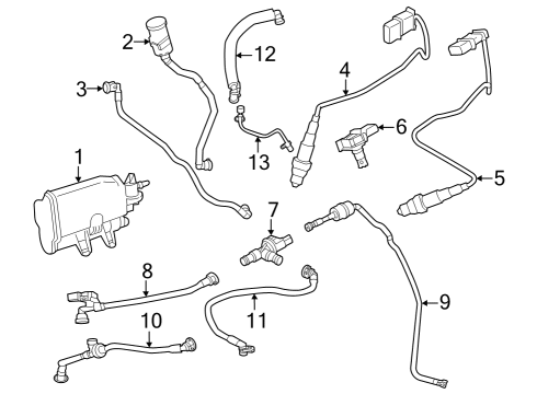 2024 BMW M440i Gran Coupe Emission Components Diagram