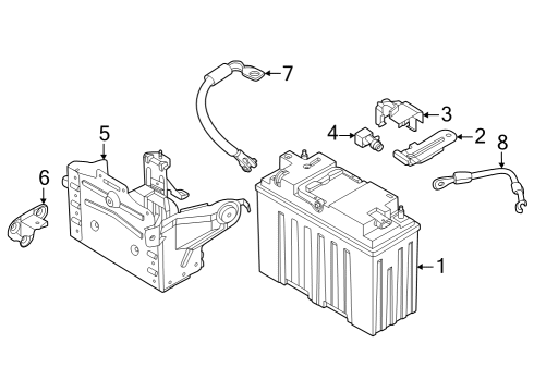 2022 BMW 430i Gran Coupe 12-V-LITHIUM-DUALSPEICHERBAT Diagram for 61215A4AF23