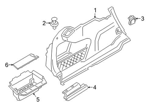 2023 BMW M440i Interior Trim - Rear Body Diagram 5