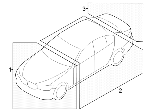 2023 BMW 430i xDrive Gran Coupe Information Labels Diagram