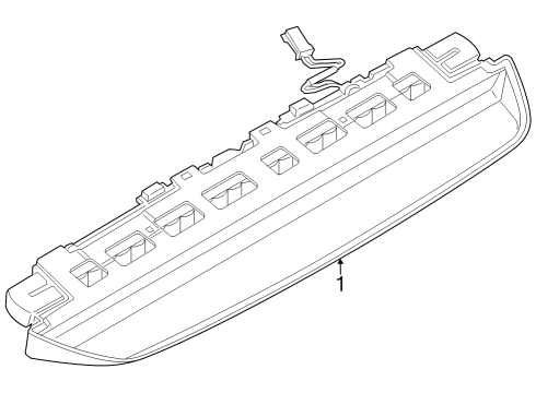 2024 BMW i7 High Mount Lamps Diagram