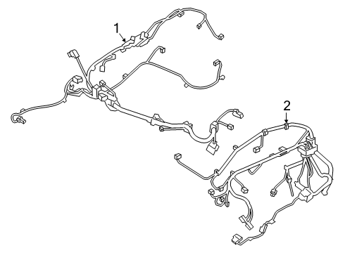 2021 BMW 750i xDrive Wiring Harness Diagram