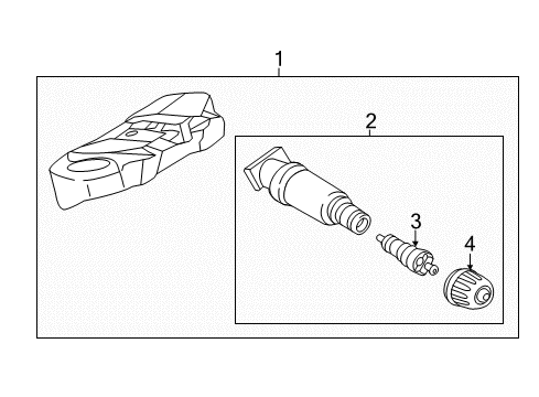 2023 BMW 540i xDrive Tire Pressure Monitoring Diagram