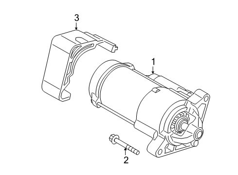 2022 BMW X1 Starter Diagram 1