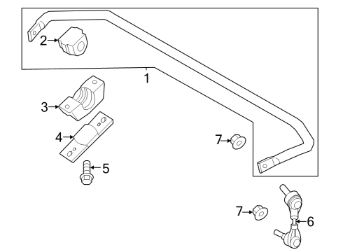 2022 BMW iX Rear Suspension, Lower Control Arm, Upper Control Arm, Ride Control, Stabilizer Bar, Suspension Components Diagram 3