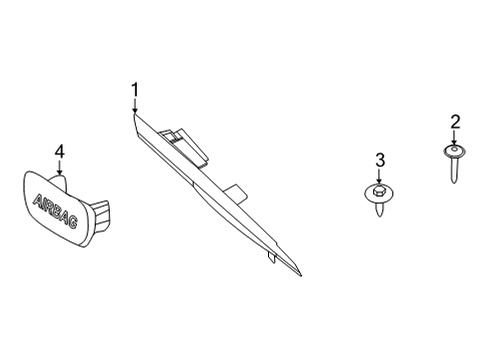 2022 BMW 228i Gran Coupe Interior Trim - Quarter Panels Diagram