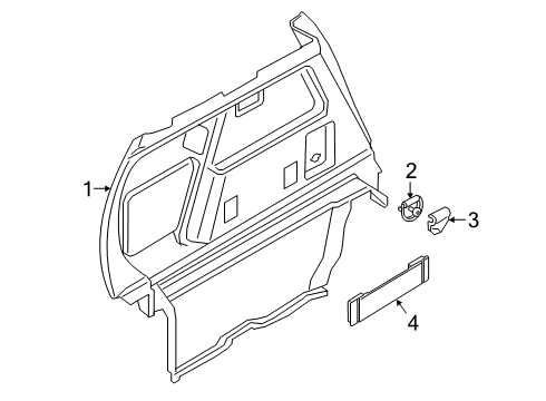 2023 BMW X2 Interior Trim - Rear Body Diagram 2