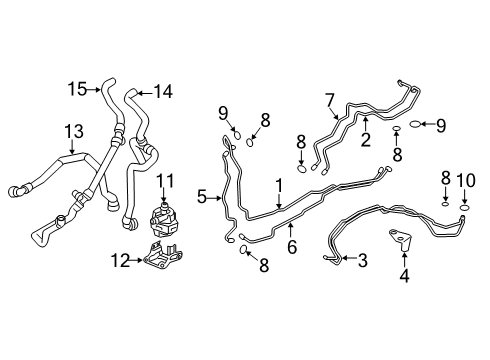 2022 BMW X7 SUCTION LINE, UNDERFLOOR, PA Diagram for 64539493989