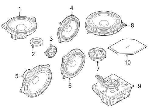 2022 BMW i4 Sound System Diagram 2