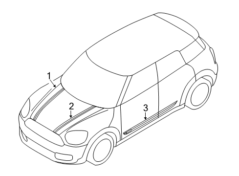 Trim Band Left Diagram for 51137450409