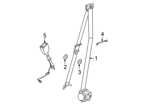 2022 BMW 228i Gran Coupe Seat Belt Diagram 1