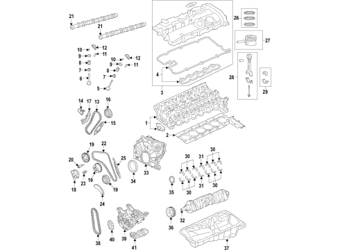 2022 BMW X4 KIT, OIL PAN FLUID FILTER AU Diagram for 24118743462