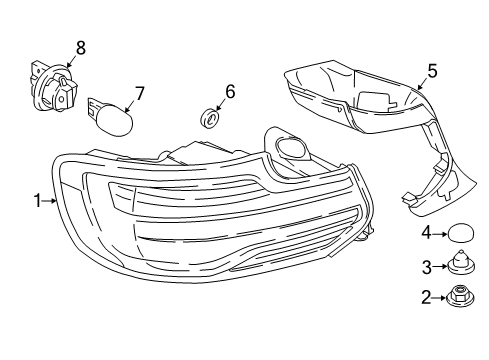 2021 BMW 230i Tail Lamps Diagram