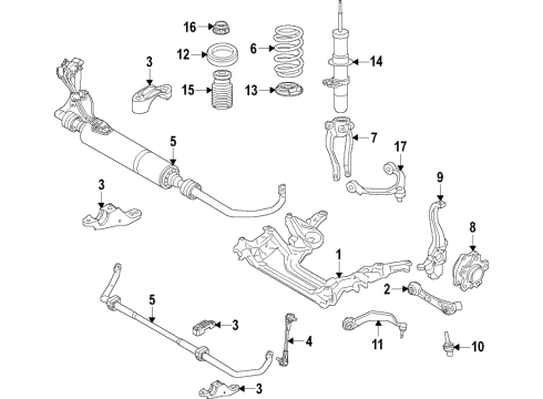 2022 BMW 530e CONTROL UNIT FOR FRONT LIGHT Diagram for 63115A0AFC0