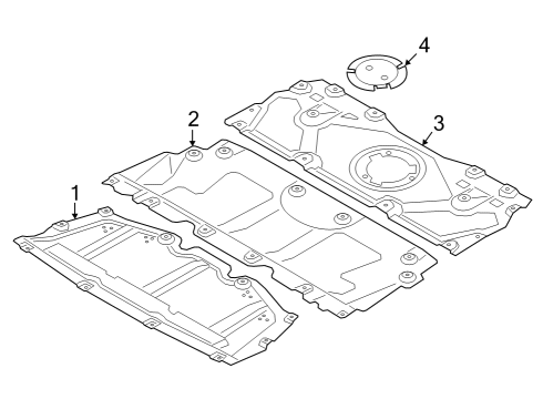 2023 BMW 430i xDrive Gran Coupe Splash Shields Diagram