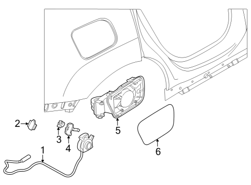 2024 BMW iX Quarter Panel & Components Diagram 2