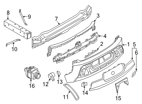 2021 BMW i3 Bumper & Components - Rear Diagram