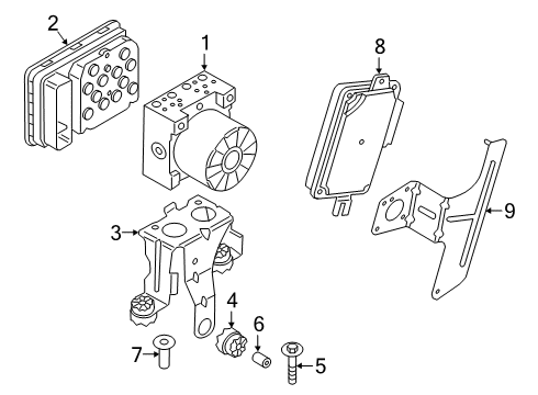 2023 BMW 330i REPAIR KIT, CONTROL UNIT DSC Diagram for 34505A6DC47