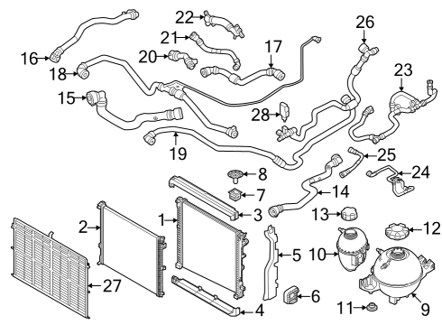 2024 BMW X7 COOLANT FEED LINE Diagram for 11538833781