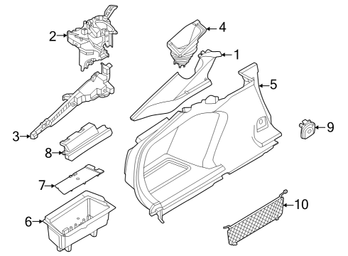 2022 BMW 430i Gran Coupe Interior Trim - Rear Body Diagram 1