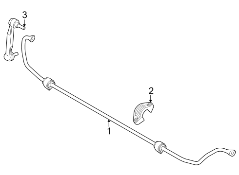 2023 BMW i4 Rear Suspension, Lower Control Arm, Upper Control Arm, Ride Control, Stabilizer Bar, Suspension Components Diagram 1