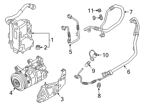 2021 BMW X4 Air Conditioner Diagram 1